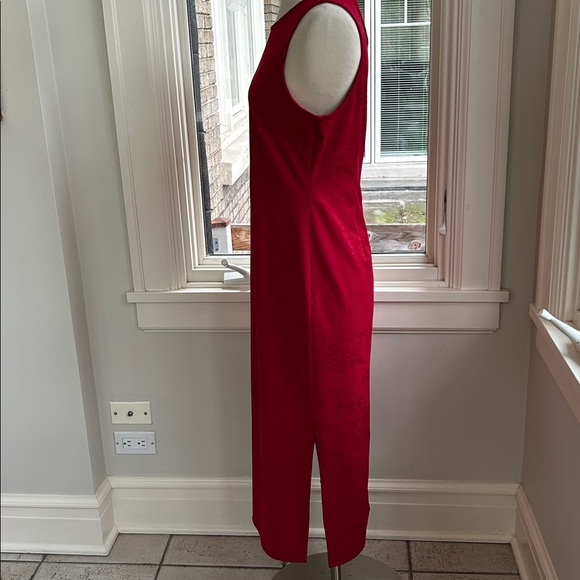 INC long red dress size 8 - Picture 3 of 10